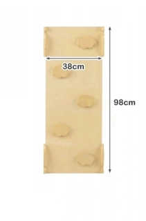 Dřevěná skluzavka s lezeckou stěnou oboustranná PŘÍRODNÍ